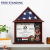 DECOMIL - Certificate and Document Holder with 3x5 Flag Display