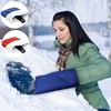 VONRUSS-UK Ice Scraper Mitts for Car Blue/Red Windscreen Scraper with