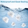 HINZIC 20PCS Bathtub Jet Covers in 5 Sizes, Heat-Resistant Silicone