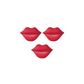 POSH BOXX Valentine's Day  Sugar Top Decor - Big Red Lips -  Kosher, 24 pk