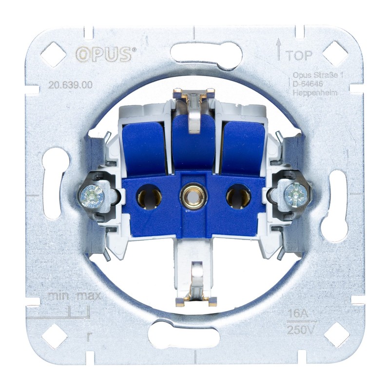 OPUS® 55 Earthing Contact Socket Premium without Touch Protection Colour