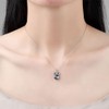 Owl Necklace for Women Girls 925 Sterling Silver Blue Birthstone