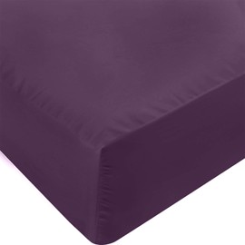 Utopia Bedding King Fitted Sheet - Bottom Sheet - Deep Pocket - Soft Microfiber - Shrinkage and Fade Resistant - Easy Care -1 Fitted Sheet Only (Purple)