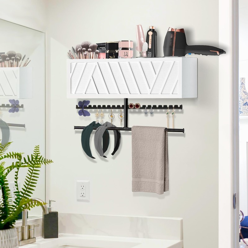 Ronjnndc Rustic Hair Dryer Holder Wall Mounted,Hair Styling Tools &