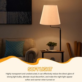 Lamp Shades Set of 3,Small Lampshade E14 Barrel Fabric Lampshade,Drum Lampshade for Table Lamps Floor Lamp,Modern Fabric Lampshade for Bedroom Bedsid (Khaki)