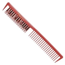 HERCULES SÄGEMANN - HS C10 Boar Bristle Comb | Comb made of high-quality carbon with fine topping teeth made of natural bristles | Colour: red