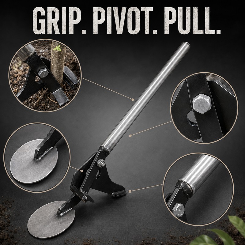 Multifunctional Manual Root Puller Tool for Corn, Cotton, Eggplant, Chili
