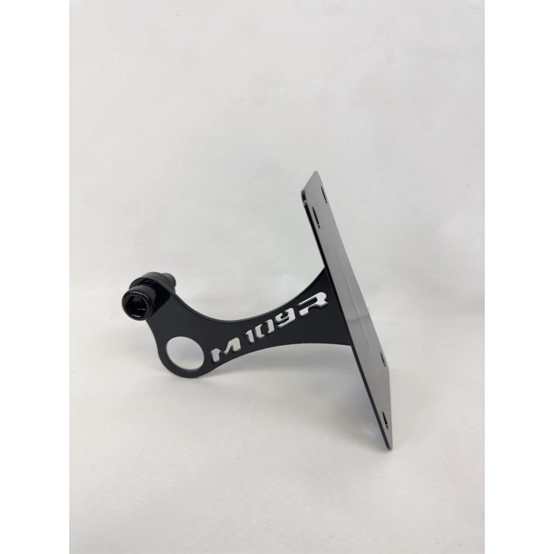 Suzuki M109R Vertical License Plate Tag mount bracket W/Hardware Gloss