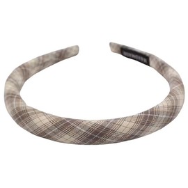 GOMINIMO Plaid Thin Headband (Gray) OR32-32