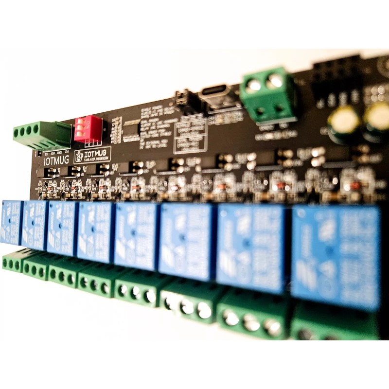 IOTMUG 8 Channel I2C Electromagnetic Relay Module Arduino Raspberry Dual