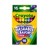 Crayola Ultra-Clean Washable Crayons (526916), 16 Colors