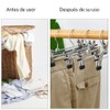 10 Perchas para Pantalones con Clip - Antideslizantes con Clips