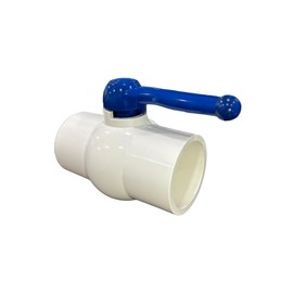 ERA 4" Schedule 40 PVC Ball Valve, Slip x Slip – NSF-PW Heavy-Duty Water Shut Off Valve for Plumbing, Irrigation & Pool