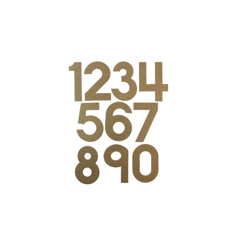 4" Block Font uppercase or lowercase chipboard alphabet [Choose case,