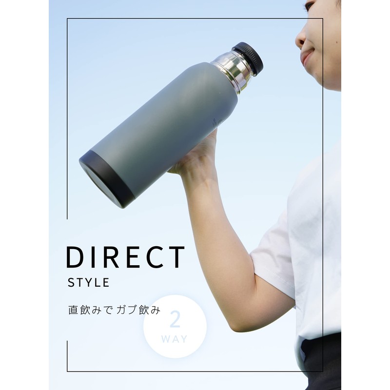 Wahei Freiz RH-1626 Susty Gear 1 Liter Cup, Direct Drinking,