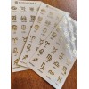 Rainbow Decal Nails Stickers Tatuajes Uñas Signos Zodiacales, Horoscopos 6