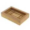Kosmetex Bamboo Soap Dish in Tiki Style Two-Piece Made of