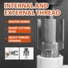 Integrated Internal & External Pipe Threading Tool, Dual-Function Pipe Thread