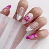 MAGLFELL Press On Nails - Handmade 3D False Nails Short