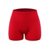 Solid Seamless Fitted Lightweight Yoga Shorts Red ML