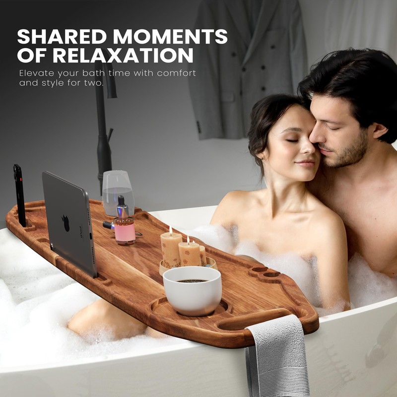 Lush & Style Premium Large Bathtub Tray Large & Thick