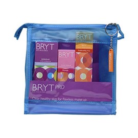 BRYT Skincare Pro Kit | For Flawless Makeup Application & Base. Clean, Nourish, Protect and Prime Skin for a Professional Finish | Choose Your Bag Color (Blue)
