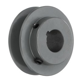 uxcell BK26-7/8 V-Belt Sheave 7/8"Bore 2.75"OD Single Groove Web Sheave Bored-to-Size Sheave, Cast Iron, Belt Section for 3L or B Belt