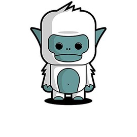 Magnet Little Yeti Car Magnetic Vinyl Bumper Sticker 5'' x 4''