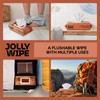 JOLLY WIPE XL Flushable Wipes for Adults, Women and Men,
