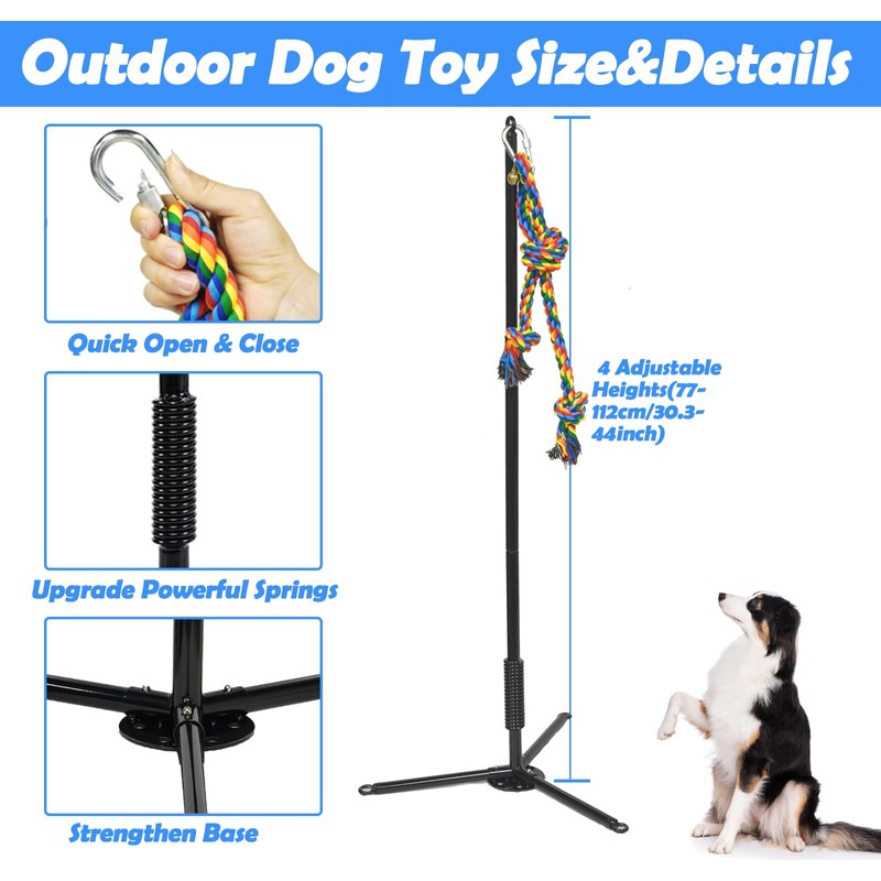 SYOOY Tether Outdoor Dog Toy,Interactive Exercise Game in Yard Park