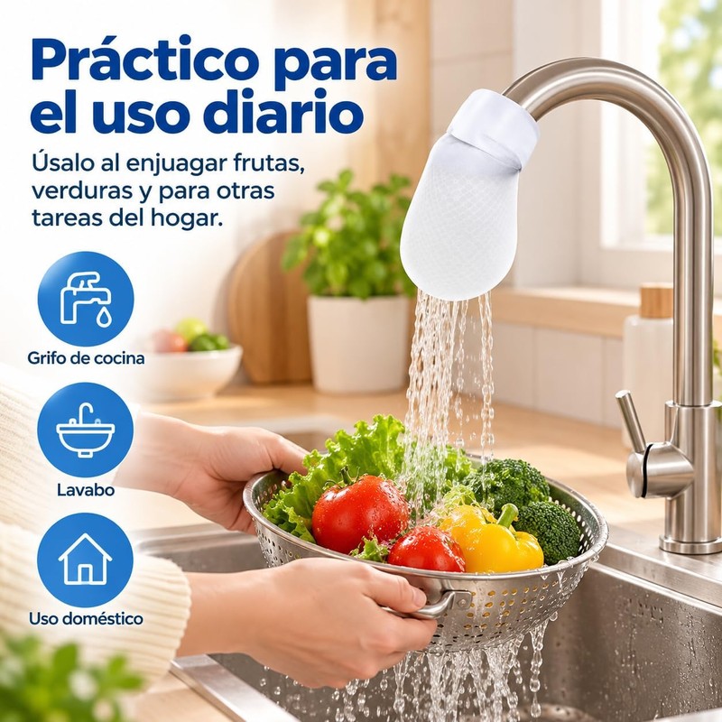 Filtro para Llave de Agua con 100 Pzas y 10
