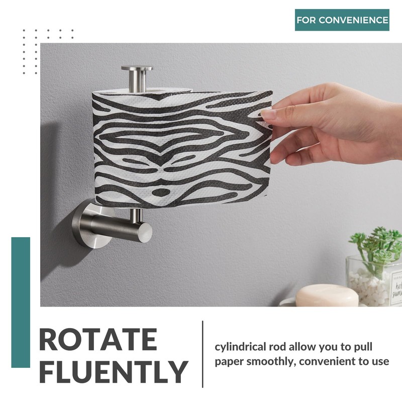 Vertical Toilet Paper Holder, Aomasi SUS304 Stainless Steel Toilet Tissue