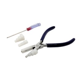 Wire Wrapping Pliers with Interchangeable Nylon Jaws, Round Square Oval Bending Forming Tool