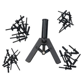 Plastic Pop Pot Riveter Rivet Fastener Gun for Car Trims Carpets Seats 40 Rivets