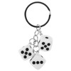 DEARMAMY Dice Keychains Pendant Handbag Bag Key Chain Key Ring