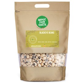 Wholefood Earth Black Eye Beans 500 g | GMO Free | Natural | High Fibre | High Protein