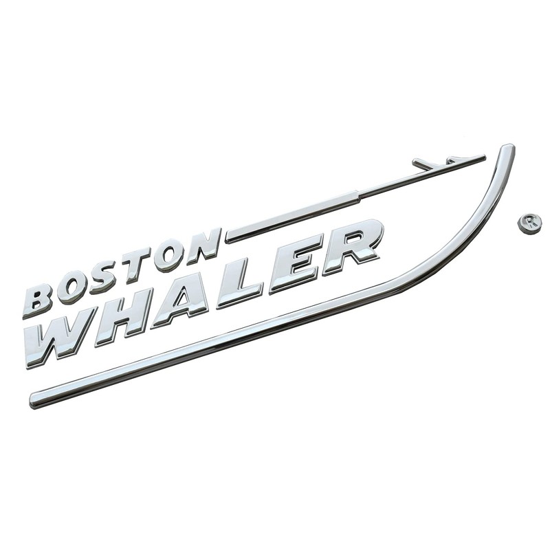 1pc Boston Whaler Emblem 3D Badge Nameplate Letter Size 8-3/4"
