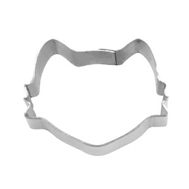 Staedter Mini Cat Head Cookie Cutter, Silver