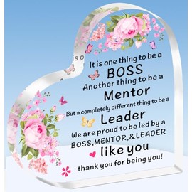 TTOVEN Boss Leaving Gifts for Women Boss Lady Gifts Boss Mentor Leader Manager gifts Leader Gift Plaque