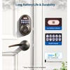 Veise Keyless Entry Door Lock, Electronic Keypad Deadbolt, Keyed Entry,
