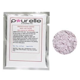Pour Elle Cosmetics Peel Off Masks French Wine Exotic Brightening Skin Treatment Mask for Women, 30g