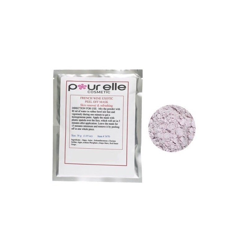 Pour Elle Cosmetics Peel Off Masks French Wine Exotic Brightening