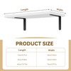 GHIBFBT Floating Shelf for Acoustic Panel, Space Saving Wall Mounted