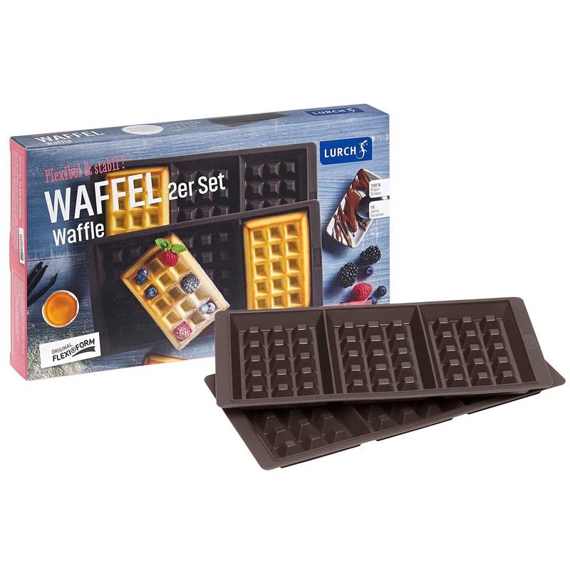 Lurch 85084 FlexiForm Waffel / Backform aus 100% BPA-freiem Platin