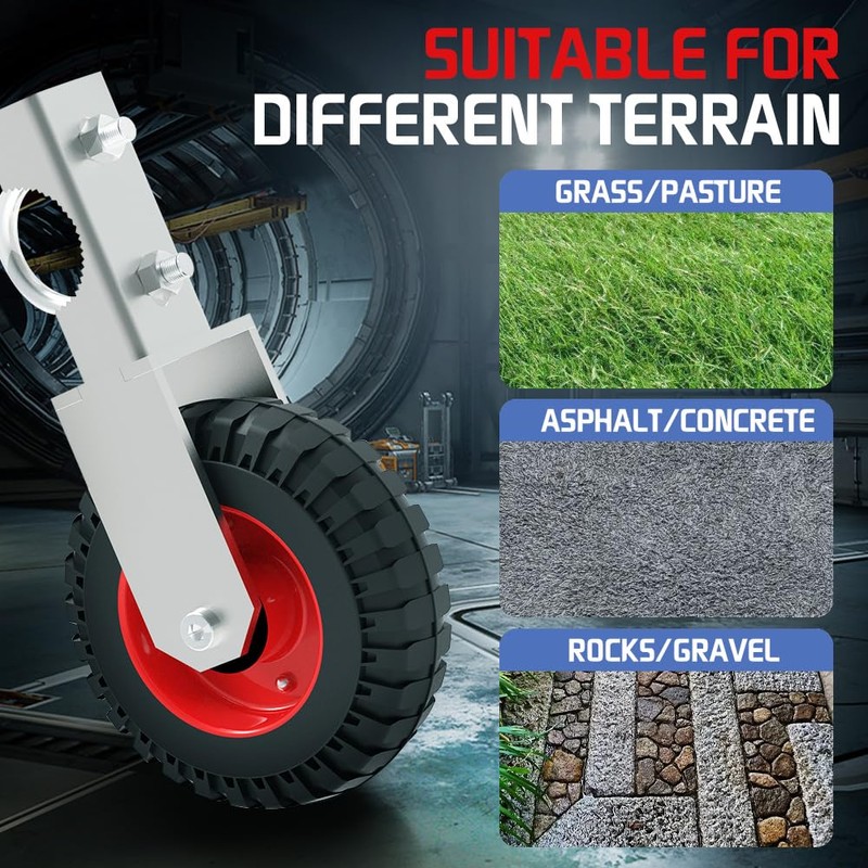 USCaster Gate Wheel 6inch Under Mount Farm Gate Caster for