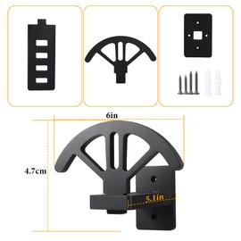 Bochino 2 PCS Adjustable Cowboy Hat Rack Holder, Wooden Wall Mount Stand, Keep Original Shape of Hat with 4 Speed Adjustable Western Hat Display for Storage Fedoras Hats (Bamboo)