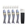 Zimpty ZY380 Heavy Duty 4 Pack Shark Knife Vinyl Knife