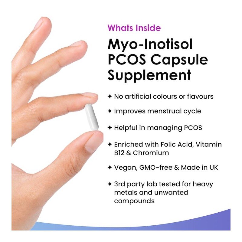 New Leaf Products Myo Inositol Capsules 120 Capsules