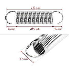 yaaqoo 3-3/4 inch Overall Length Recliner Sofa Chair Mechanism Tension Springs Replacement Parts [Pack of 2]