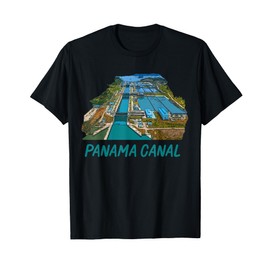 Panama Canal Locks Transit Souvenir Commemorative Keepsake T-Shirt